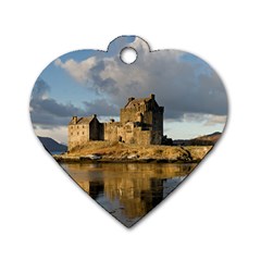 Eilean Donan Castle Dog Tag Heart (one Side) by trendistuff