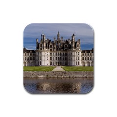 Chambord Castle Rubber Square Coaster (4 Pack)  by trendistuff