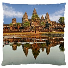 Angkor Wat Large Cushion Cases (one Side)  by trendistuff