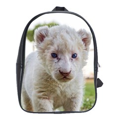 White Lion Cub School Bags(large)  by trendistuff