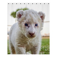 White Lion Cub Shower Curtain 60  X 72  (medium)  by trendistuff