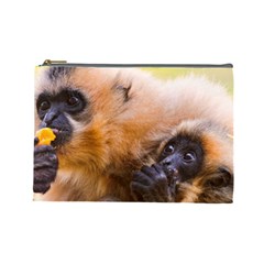 Two Monkeys Cosmetic Bag (large)  by trendistuff