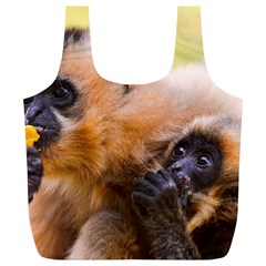 Two Monkeys Full Print Recycle Bags (l)  by trendistuff