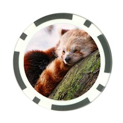 Red Panda Poker Chip Card Guards by trendistuff