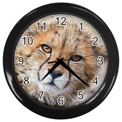 Leopard Laying Down Wall Clocks (black) by trendistuff