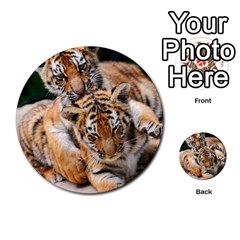 Baby Tigers Multi-purpose Cards (round)  by trendistuff