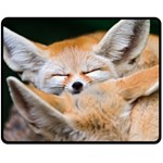 BABY FOX SLEEPING Fleece Blanket (Medium)  60 x50  Blanket Front