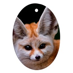 Baby Fox Oval Ornament (two Sides) by trendistuff