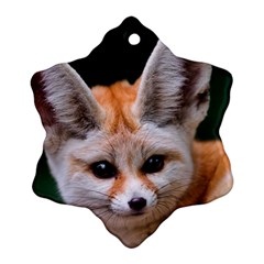 Baby Fox Ornament (snowflake)  by trendistuff