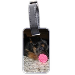 Puppy With A Chew Toy Luggage Tags (two Sides) by trendistuff