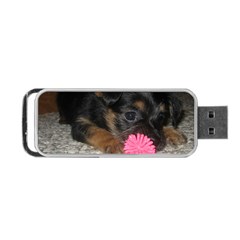 Puppy With A Chew Toy Portable Usb Flash (one Side) by trendistuff