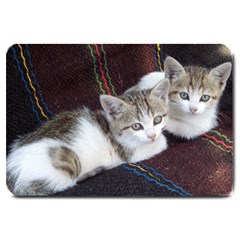 Kitty Twins Large Doormat  by trendistuff