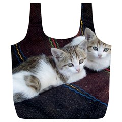 Kitty Twins Full Print Recycle Bags (l)  by trendistuff
