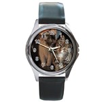 CUTE KITTIES Round Metal Watches