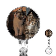 Cute Kitties Stainless Steel Nurses Watches by trendistuff