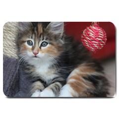 Comfy Kitty Large Doormat  by trendistuff