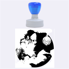 Comfy Kitty Rubber Round Stamps (large) by trendistuff