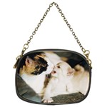 CALICO CAT AND WHITE KITTY Chain Purses (Two Sides)  Front