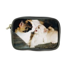 Calico Cat And White Kitty Coin Purse by trendistuff