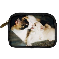 Calico Cat And White Kitty Digital Camera Cases by trendistuff