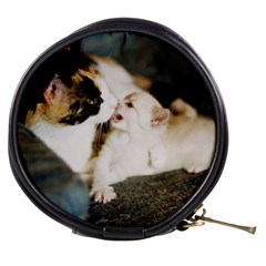 Calico Cat And White Kitty Mini Makeup Bags by trendistuff