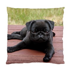 Alert Pug Puppy Standard Cushion Case (one Side)  by trendistuff