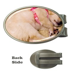 Adorable Sleeping Puppy Money Clips (oval)  by trendistuff