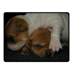 Adorable Baby Puppies Fleece Blanket (small) by trendistuff