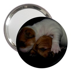 Adorable Baby Puppies 3  Handbag Mirrors by trendistuff