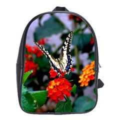 Butterfly Flowers 1 School Bags(large)  by trendistuff