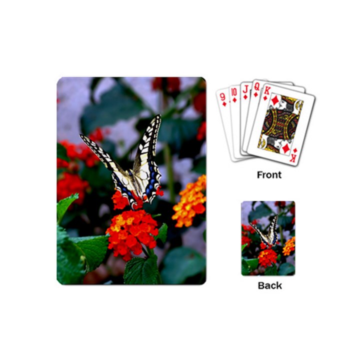 BUTTERFLY FLOWERS 1 Playing Cards (Mini) 