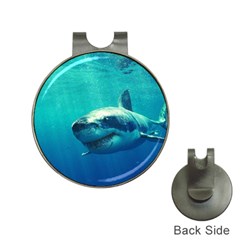 GREAT WHITE SHARK 1 Hat Clips with Golf Markers