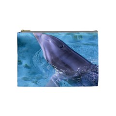 Dolphin 2 Cosmetic Bag (medium)  by trendistuff