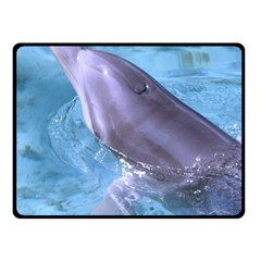 Dolphin 2 Fleece Blanket (small) by trendistuff