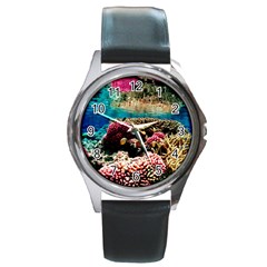 Coral Reefs 1 Round Metal Watches by trendistuff