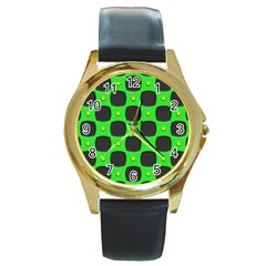 Black Holes			round Gold Metal Watch by LalyLauraFLM