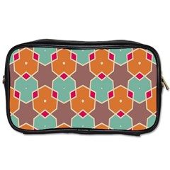 Stars And Honeycombs Pattern			toiletries Bag (one Side) by LalyLauraFLM