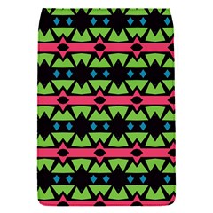 Shapes On A Black Background Pattern			removable Flap Cover (s) by LalyLauraFLM