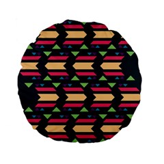 Triangles And Other Shapes 	standard 15  Premium Flano Round Cushion by LalyLauraFLM