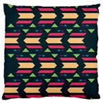 Triangles and other shapes 	Large Flano Cushion Case (Two Sides) Front