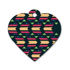 Triangles And Other Shapes			dog Tag Heart (one Side) by LalyLauraFLM