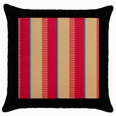 Stripes And Other Shapes			throw Pillow Case (black)