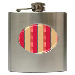 Stripes And Other Shapes			hip Flask (6 Oz) by LalyLauraFLM