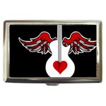 Flying Heart Guitar Cigarette Money Case Front