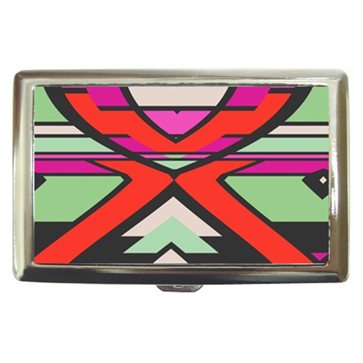 Shapes in retro colors			Cigarette Money Case