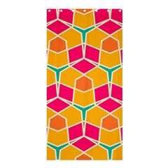 Shapes In Retro Colors Pattern	shower Curtain 36  X 72  by LalyLauraFLM