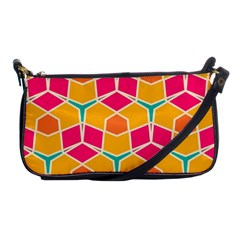 Shapes In Retro Colors Pattern			shoulder Clutch Bag by LalyLauraFLM