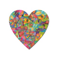 Colorful Autumn Magnet (heart) by KirstenStar