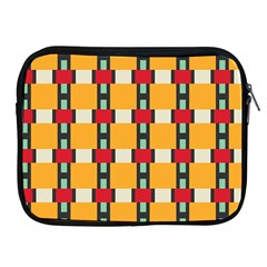 Rectangles And Squares Pattern			apple Ipad 2/3/4 Zipper Case by LalyLauraFLM