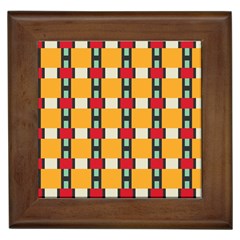 Rectangles And Squares Pattern			framed Tile by LalyLauraFLM